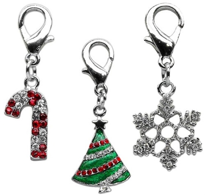 Holiday Lobster Claw Charms / Zipper Pulls