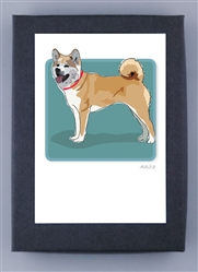 Akita - Grrreen Boxed Note Cards