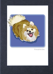 Pomeranian Looking Up - Grrreen Boxed Note Cards