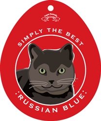 Cat, Russian Blue - Sticker