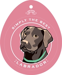 Labrador, Chocolate - Sticker