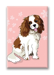 Cavalier, Blenheim Sitting - Fridge Magnet