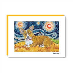 Van Growl Pembroke Welsh Corgi  Note Card