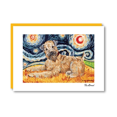 Van Growl Wheaten Terrier Note Card