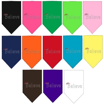 Believe Rhinestone Bandana