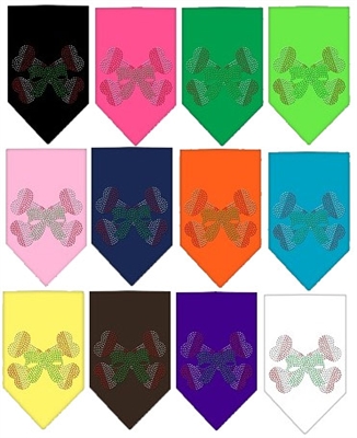 Candy Cane Crossbones Rhinestone Bandana