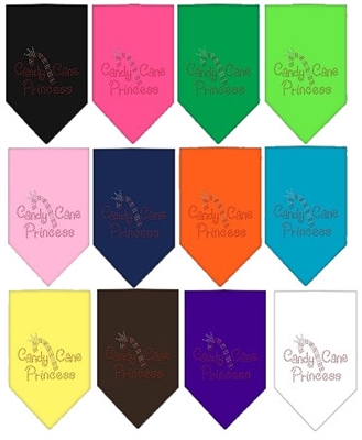 Candy Cane Princess Rhinestone Bandana