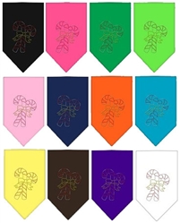 Candy Canes Rhinestone Bandana