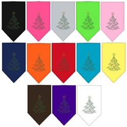Christmas Tree Rhinestone Bandana