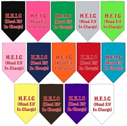 Head Elf In Charge Screen Print Bandana