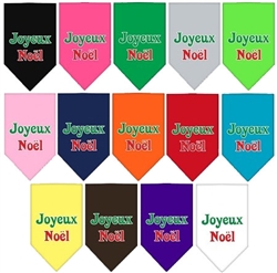 Joyeux Noel Screen Print Bandana