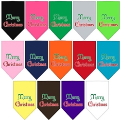 Merry Christmas Screen Print Bandana