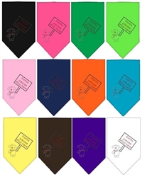 Santa Please Stop here Rhinestone Bandana
