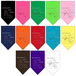 Snowman's Best Friend Rhinestone Bandana