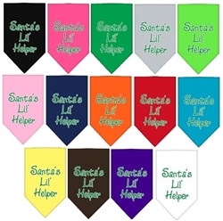 Santa's Lil Helper Screen Print Bandana
