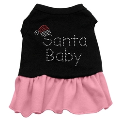 Santa Baby Rhinestone Two-Tone Dress