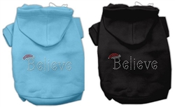 Believe Rhinestone Hoodies