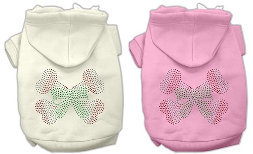 Candy Cane Crossbones Rhinestone Hoodie