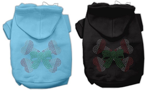 Candy Cane Crossbones Rhinestone Hoodie