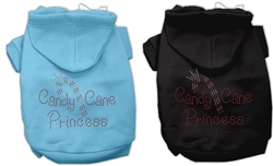 Candy Cane Princess Rhinestone Hoodie