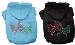 Christmas Bows Rhinestone Hoodie