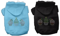 Christmas Cupcakes Rhinestone Hoodie