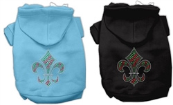 Holiday Fleur de lis Rhinestone Hoodie