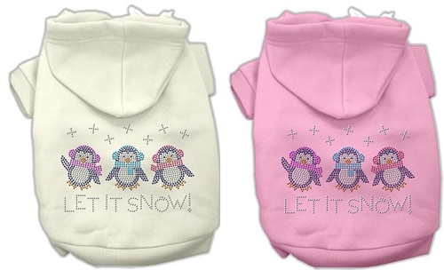 Let it Snow Penguins Rhinestone Hoodie
