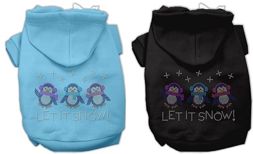 Let it Snow Penguins Rhinestone Hoodie