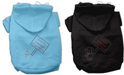 Santa Stop Here Rhinestone Hoodie