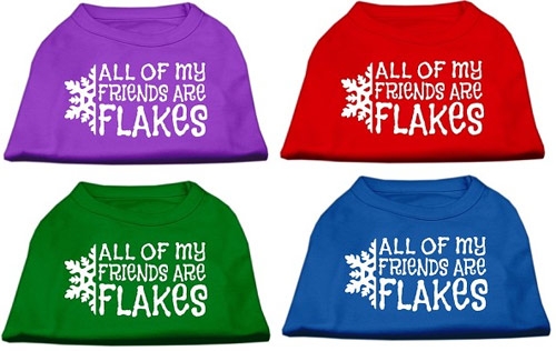 All my friends are Flakes Screen Print Shirts