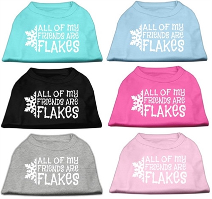 All my friends are Flakes Screen Print Shirts