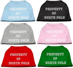 Property of North Pole Screen Print Shirts