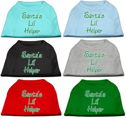 Santa's Lil' Helper Screen Print Shirts