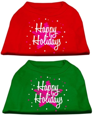 Scribble Happy Holidays Screen Print Shirts