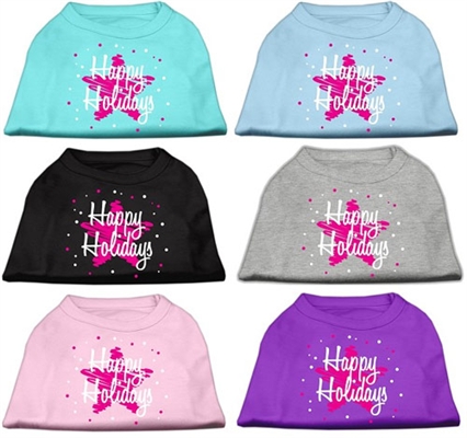Scribble Happy Holidays Screen Print Shirts