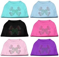 Candy Cane Crossbones Rhinestone Shirts