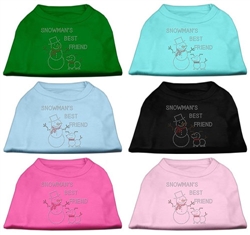 Snowman's Best Friend Rhinestone Shirts