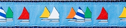Rainbow Fleet- Light Blue - 1/2" Width - Collars, Leashes and Harnesses