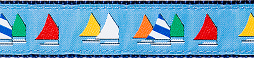 Rainbow Fleet- Light Blue - 1/2" Width - Collars, Leashes and Harnesses