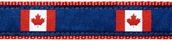 Canadian Flag- 3/4" Collars, Leashes and Harnesses