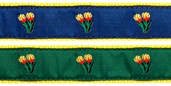 Tulips- 1.25" Collars, Leashes and Harnesses
