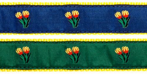Tulips- 1.25" Collars, Leashes and Harnesses