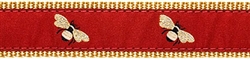 Burgandy Bee - 3/4" Collars, Leashes and Harnesses