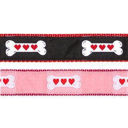 Heart Bone- 1.25" Collars, Leashes and Harnesses