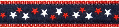 GOA's Patriotic Stars-  3/4" Collars, Leashes and Harnesses