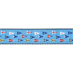 Yacht Club Burgee - 3/4" Collars, Leashes and Harnesses