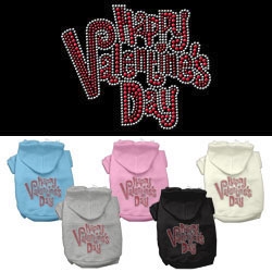 Happy Valentine's Day Rhinestone Hoodies