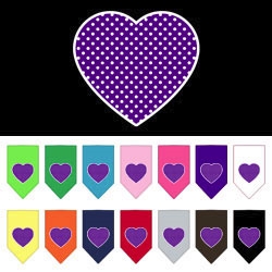 Purple Swiss Dot Screen Print Bandana