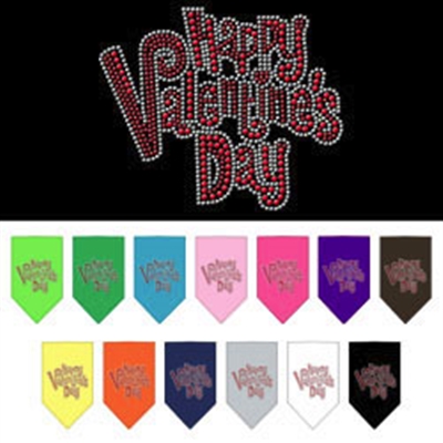 Happy Valentine's Day Rhinestone Bandana